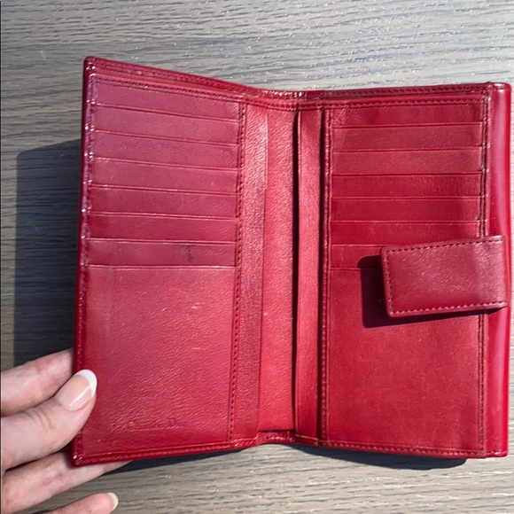 Christian Dior red leather wallet - Picture 4 of 6